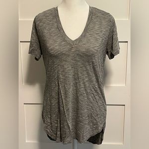 Cloth & Stone Black and White Mini Stripe Short Sleeve Tee Size XS